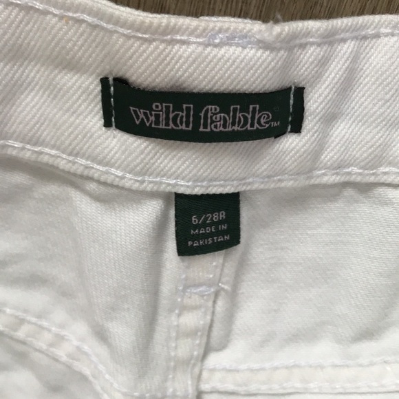 NWT wild fable highest rise mom shorts white size 6 - Picture 3 of 10